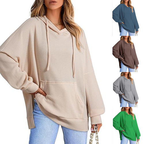 Damen Oversized Kapuzenpullover Drune