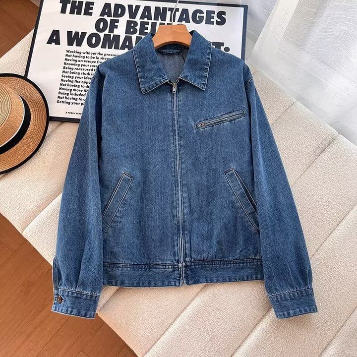Damen Modische Übergangsjacke mit Reißverschluss und praktischen Taschen Drune
