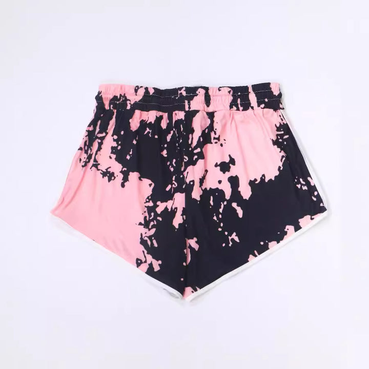 Damen lässige Badeshorts mit kreativem Farbverlauf Drune