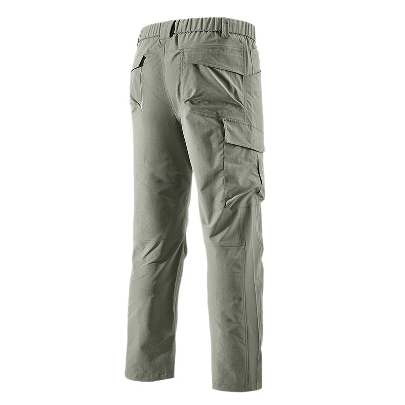 Herren Robust-konstruktive Cargo-Trekkinghose mit elastischem Bund und Mehrfach-Taschen Drune