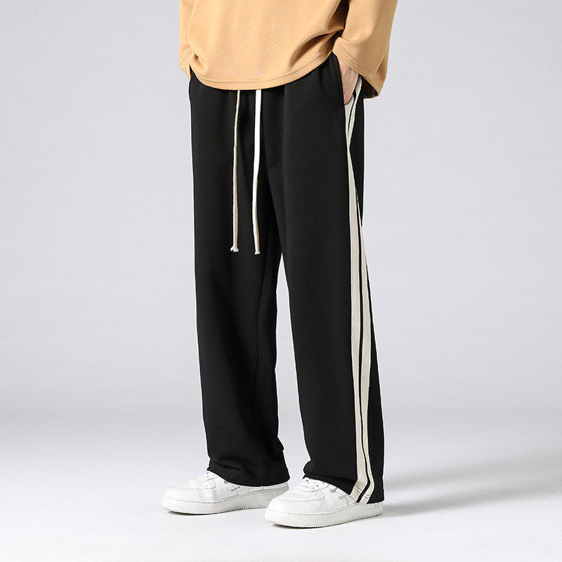 Herren Relaxed-Fit Lounge‑Hose mit markanten Seitenstreifen & verstellbarem Tunnelzug Drune