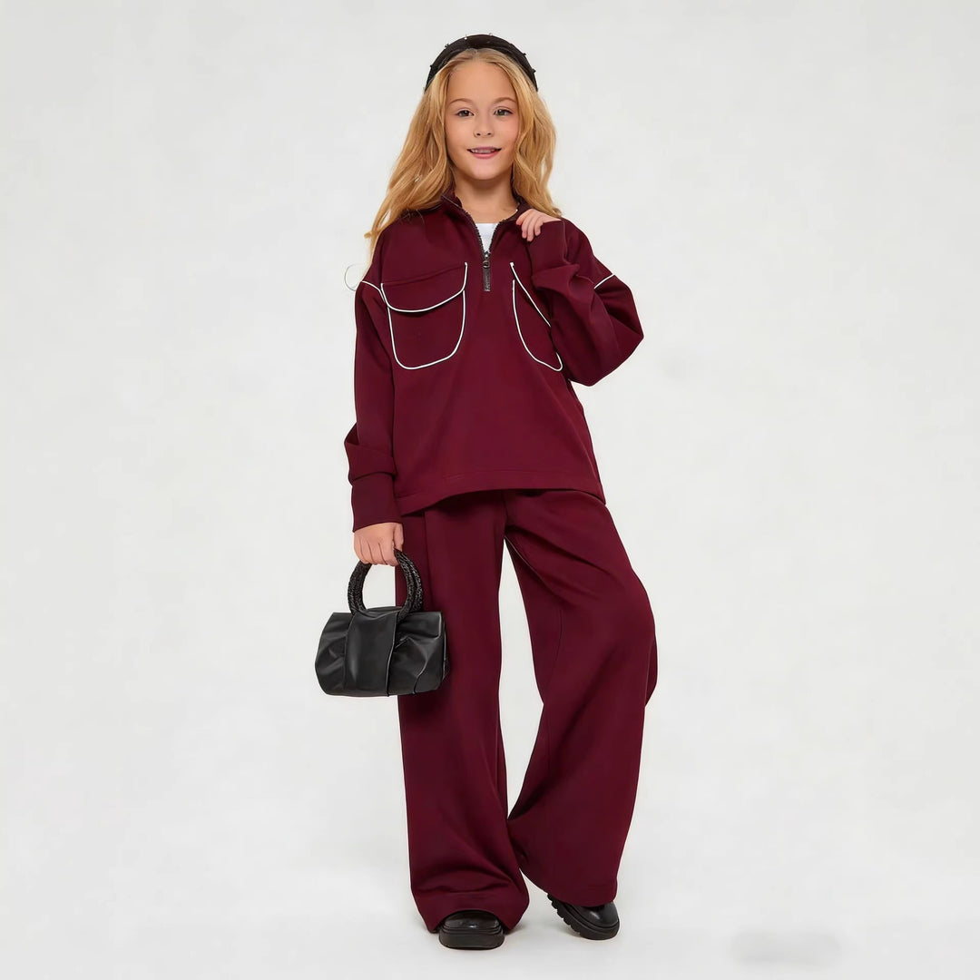 Damen Fleecejacke mit halbem Reißverschluss und Taschen Drune