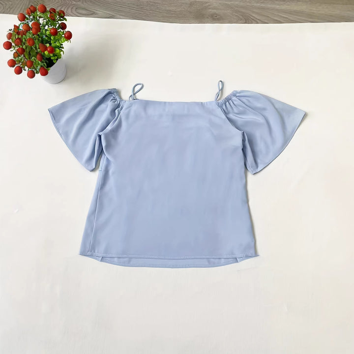Damen Bluse mit Volants Drune