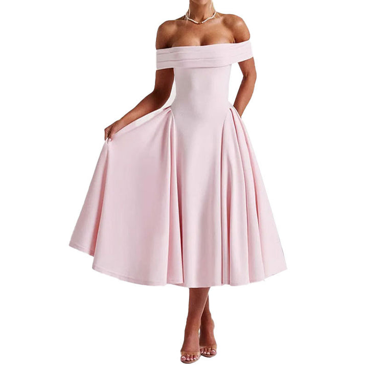 Damen Kleopard Abendkleid Drune