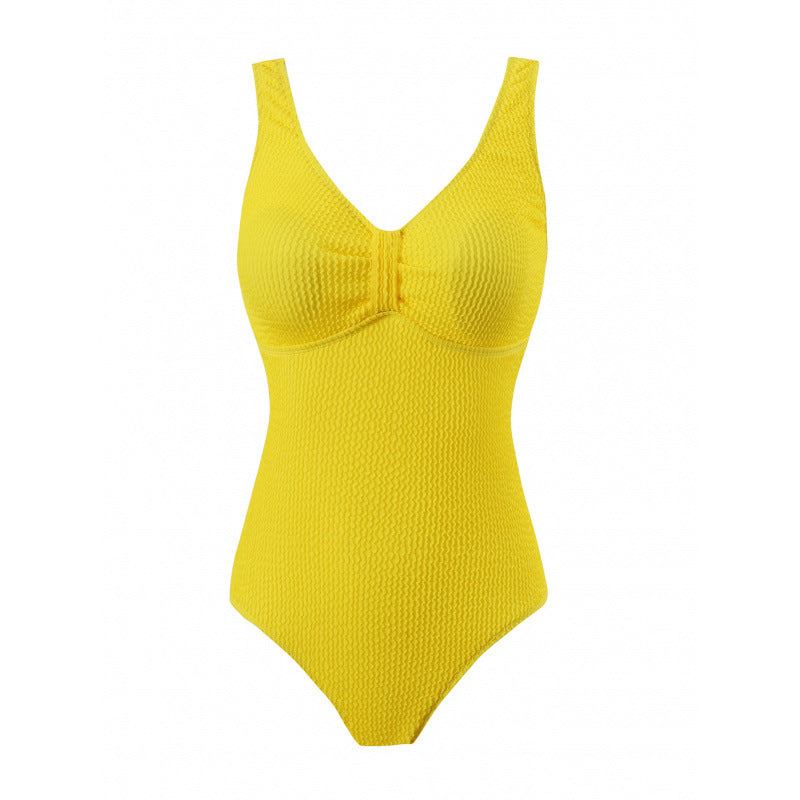 Damen Einteiler Badeanzug mit figurformendem Design und attraktivem Rüschendetail Drune