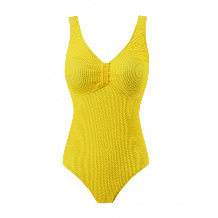Damen Einteiler Badeanzug mit figurformendem Design und attraktivem Rüschendetail Drune