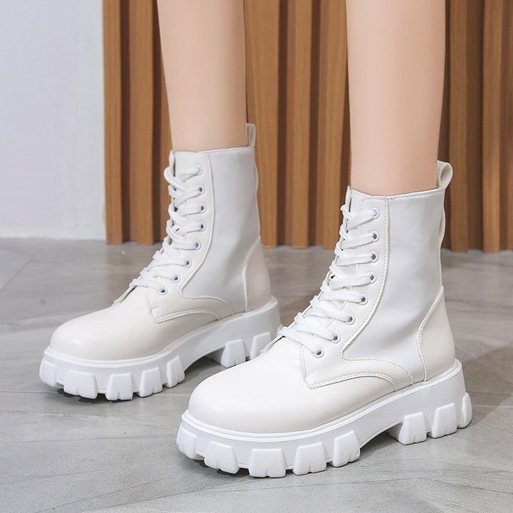Damen Chunky Boots mit praktischem Seitentaschen-Design Drune