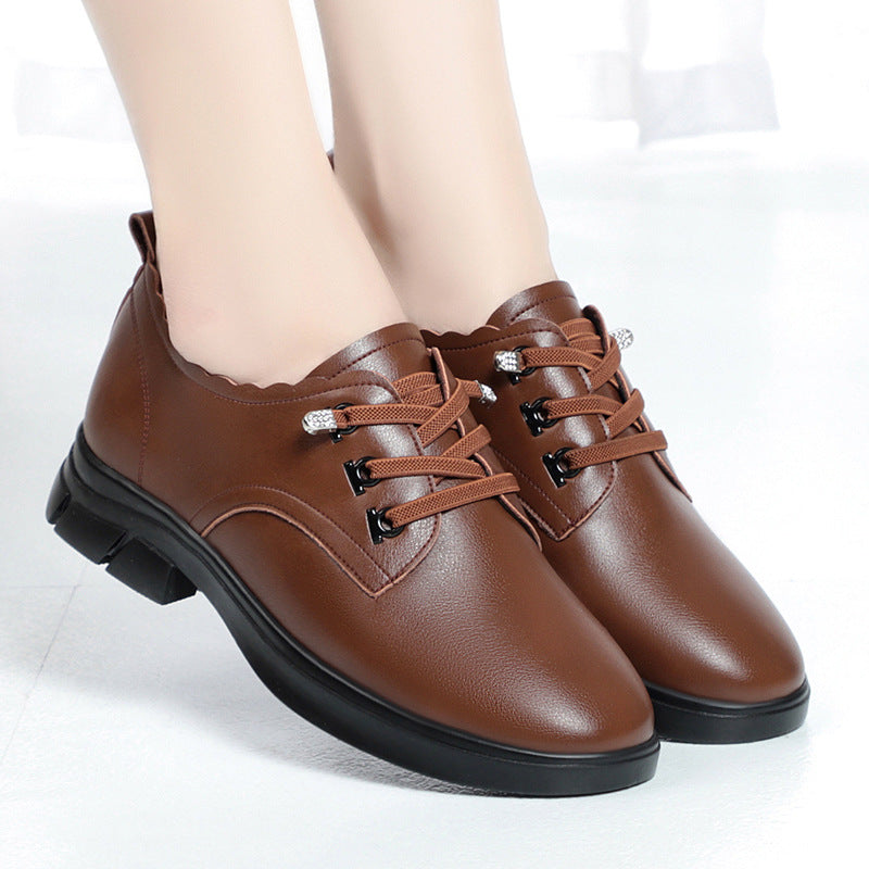 Damen Schnürschuhe mit eleganter Kante und rutschfester Sohle Drune