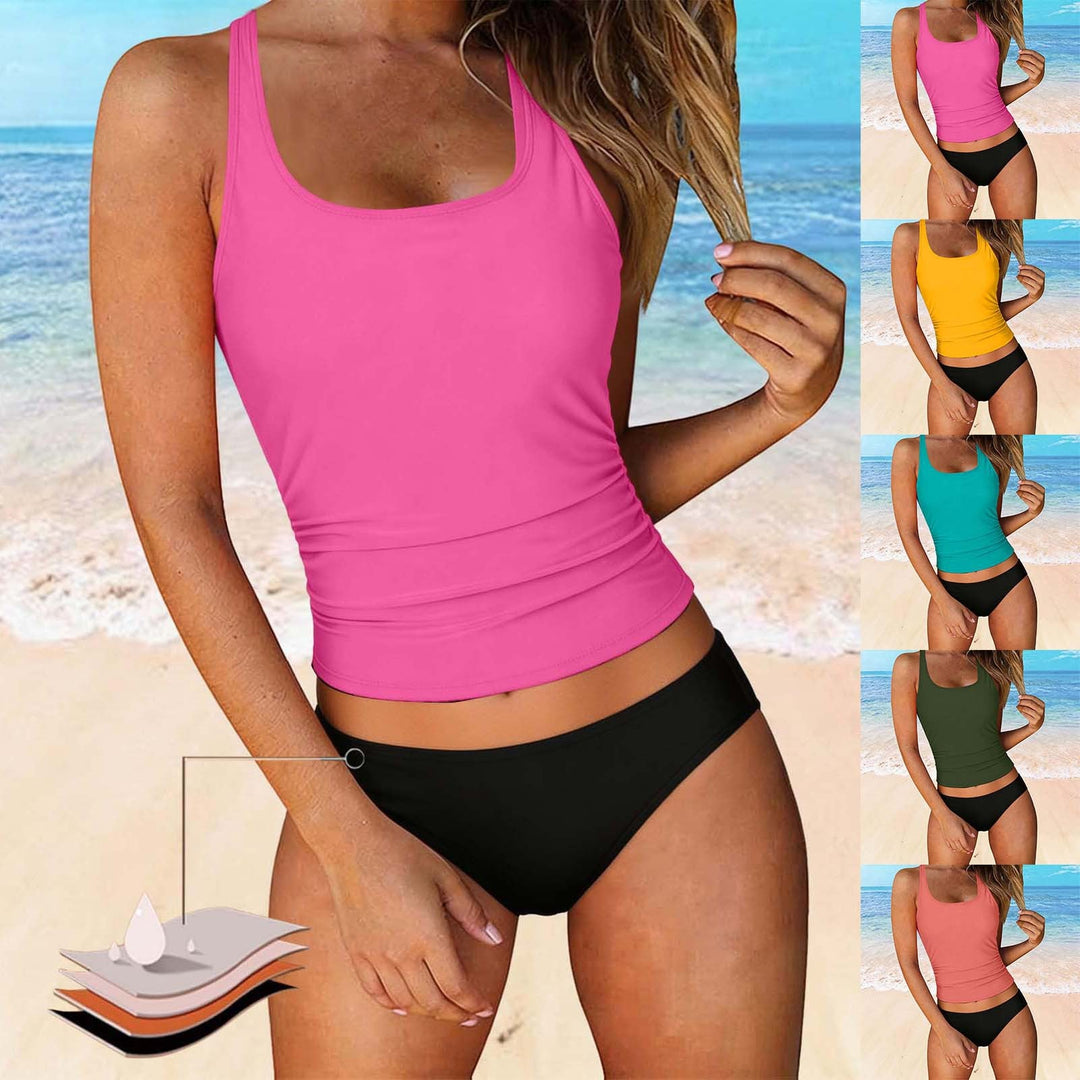 Damen Bikiniset mit floralem Oberteil und klassischem Unterteil Drune