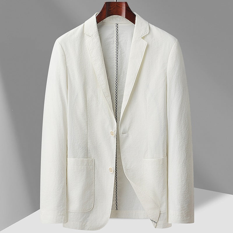 Herren Leichter unstrukturierter Sakko-Blazer mit Patch-Taschen & Reverskragen Drune