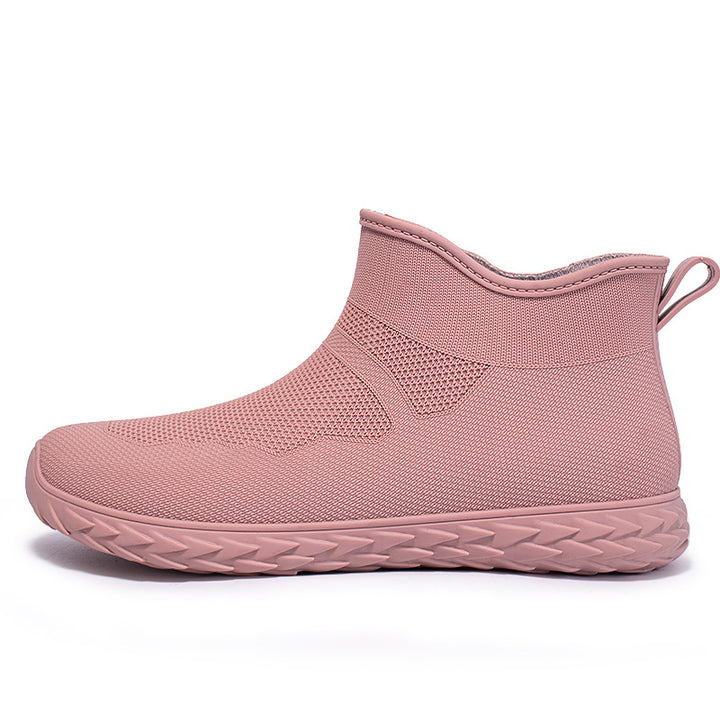 Damen Elastischer Strick-Slip-On Ankle-Sneaker mit Profilsohle Drune