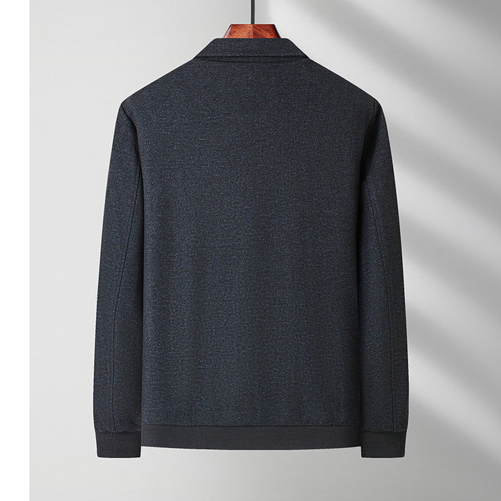Herren moderne Übergangsjacke mit strukturiertem Material und praktischen Taschen Drune