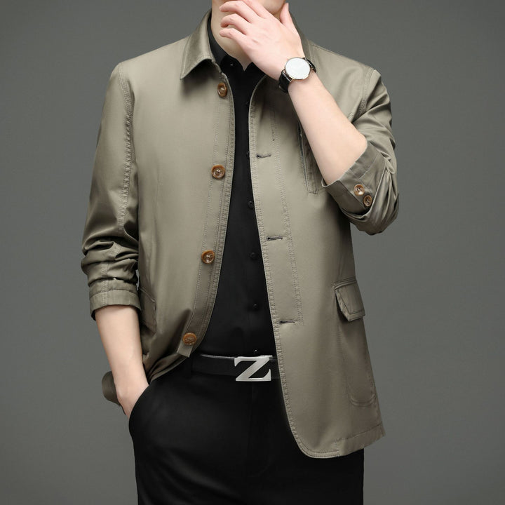 Herren elegante Übergangsjacke mit praktischen Taschen und modernem Schnitt Drune