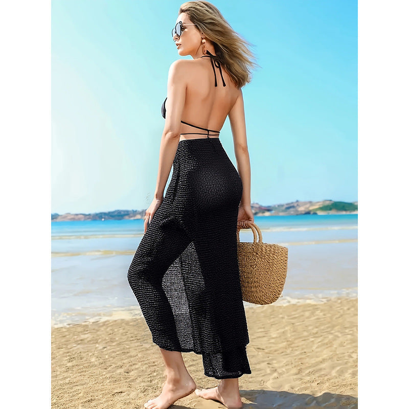 Damen Maxi-Rock mit seitlichem Schlitz Drune