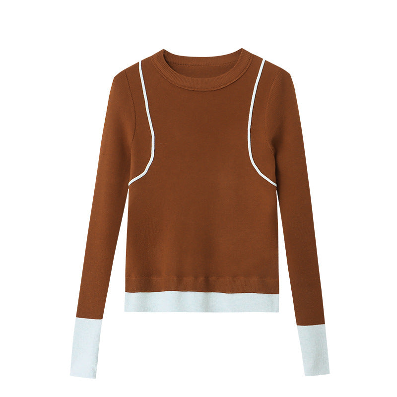 Damen Strickpullover mit modischem Design und Blickfang-Akzenten Drune