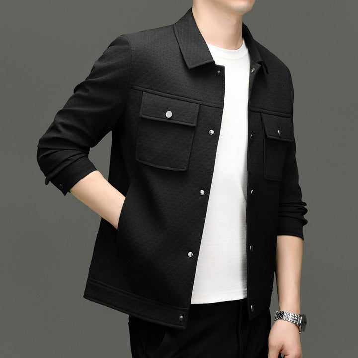 Herren Freizeitjacke mit strukturiertem Design und praktischen Taschen Drune