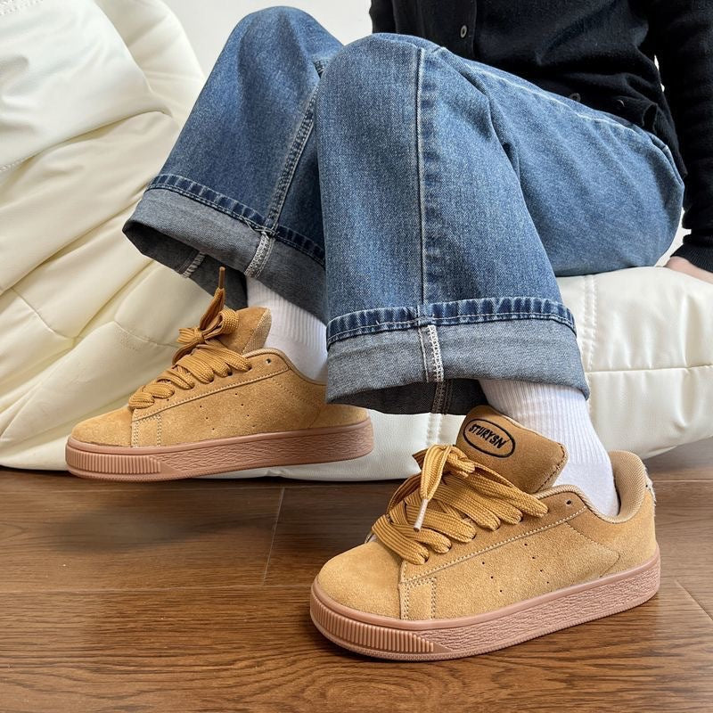 Damen Sneaker mit weichem Nubukleder und gepolsterter Innensohle Drune