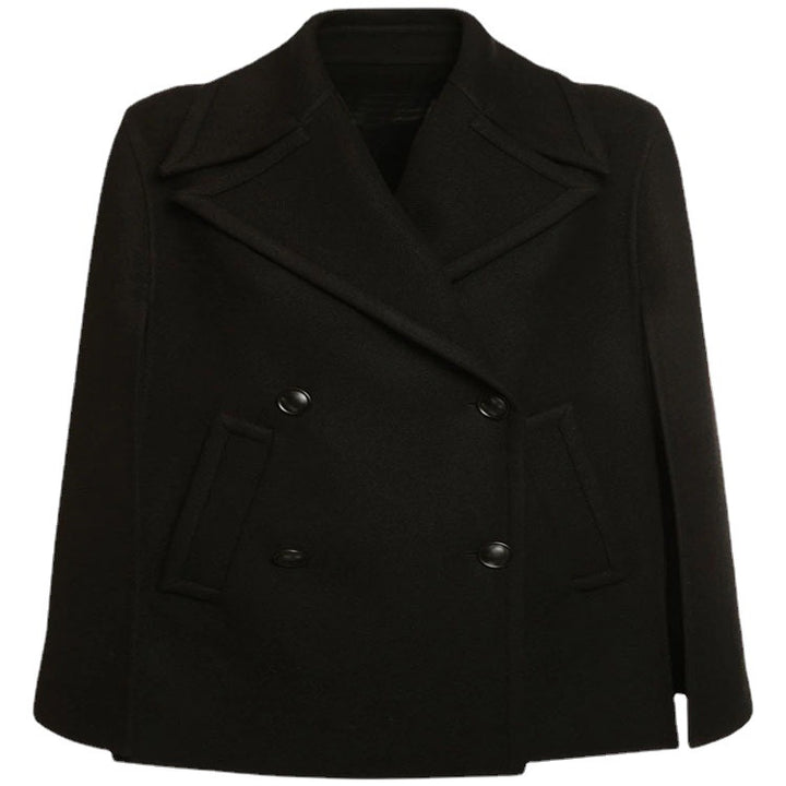 Damen Kurzer Cape‑Blazer im minimalistischen Tailoring mit kastiger Silhouette Drune