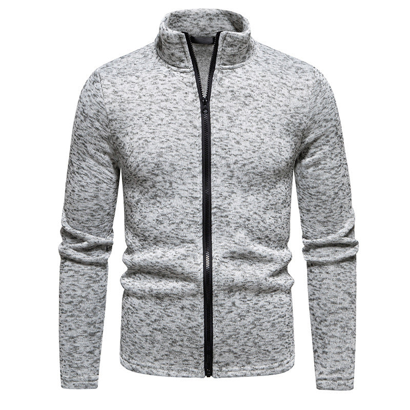Herren Fleecejacke mit hohem Kragen und durchgehendem Reißverschluss Drune