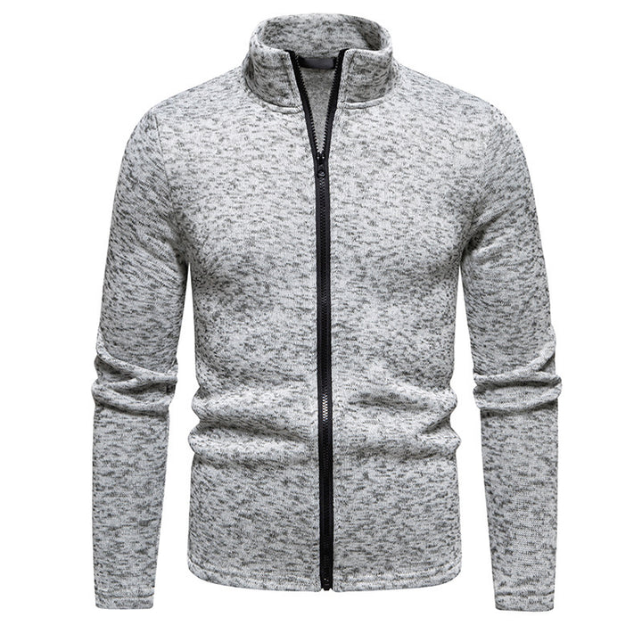 Herren Fleecejacke mit hohem Kragen und durchgehendem Reißverschluss Drune