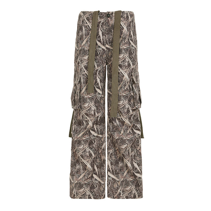 Damen Cargo-Hose mit vielseitigem Camouflage-Design und praktischen Taschen Drune