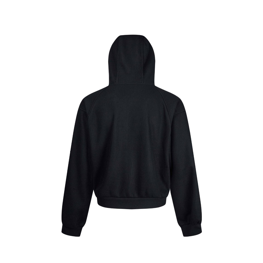 Damen Kapuzen-Sweatjacke mit Reißverschluss und Raglanärmeln Drune