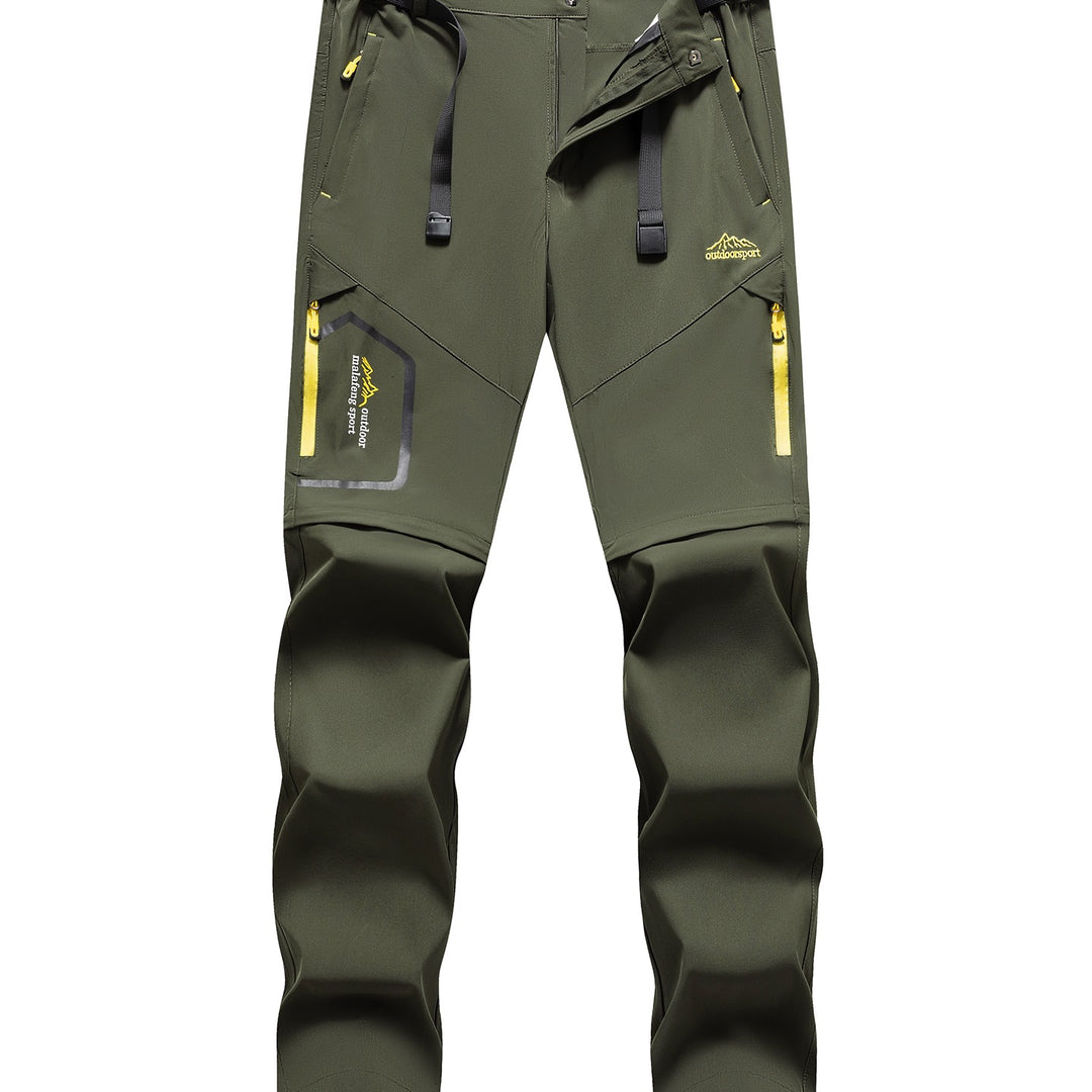 Herren Technische Softshell Zipp‑Wanderhose mit abnehmbaren Beinen und verstellbarem Gürtel Drune