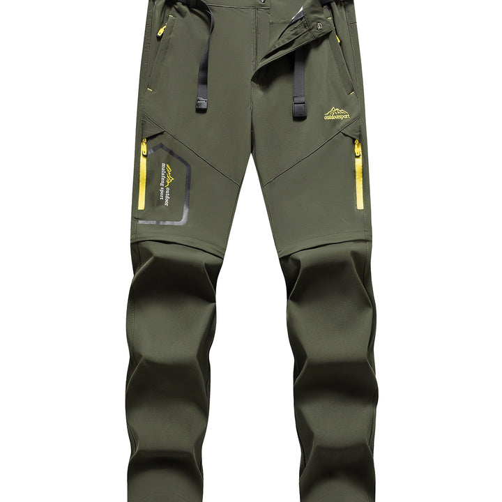 Herren Technische Softshell Zipp‑Wanderhose mit abnehmbaren Beinen und verstellbarem Gürtel Drune