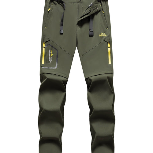 Herren Technische Softshell Zipp‑Wanderhose mit abnehmbaren Beinen und verstellbarem Gürtel Drune