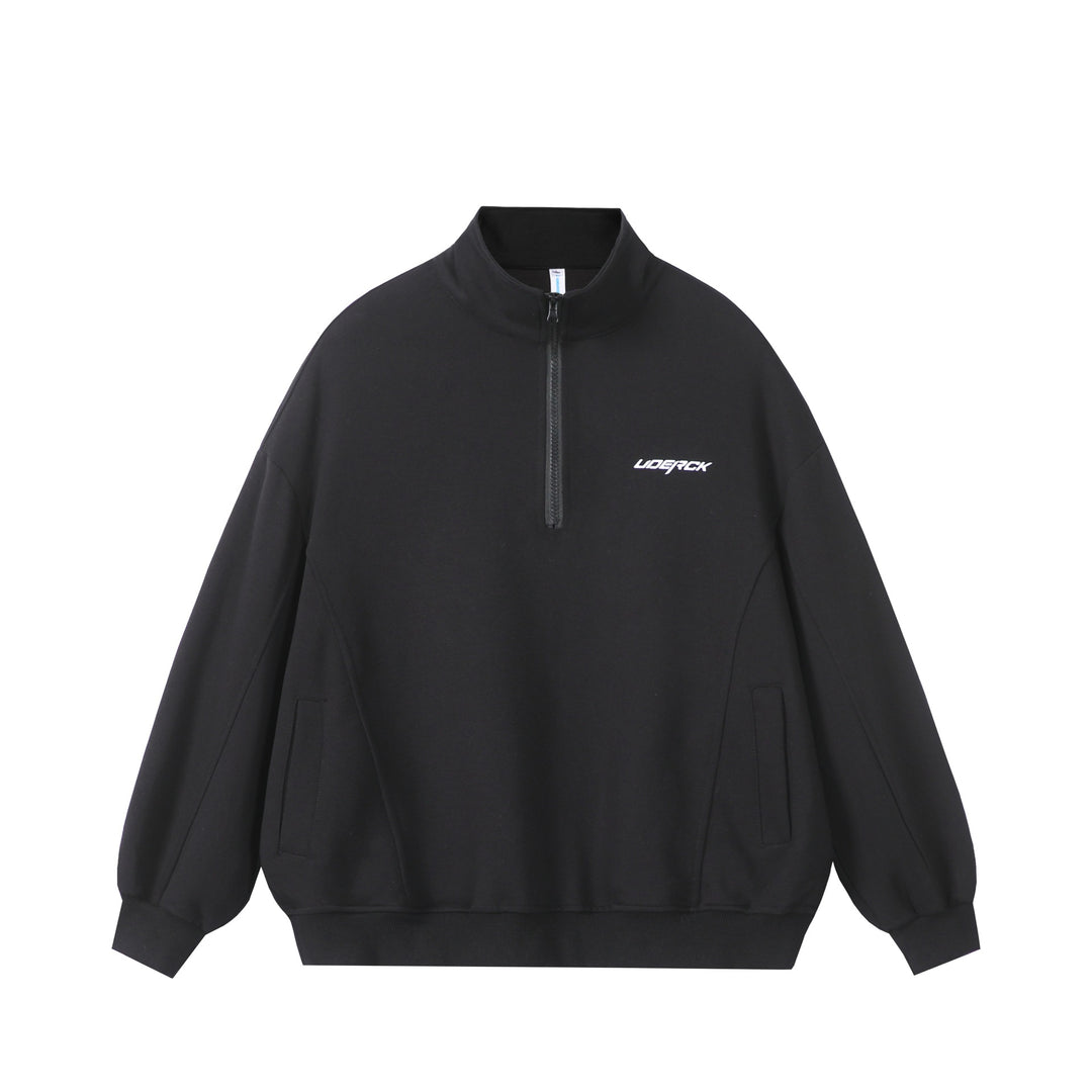 Unisex Oversize-Halbzip-Sweatshirt aus French-Terry mit Stehkragen Drune