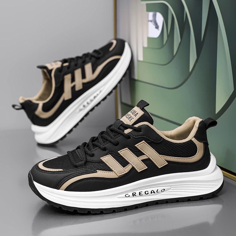 Herren Sportlicher Retro-Chunky Sneaker mit dicker EVA-Laufsohle und atmungsaktivem Mesh-Upper Drune