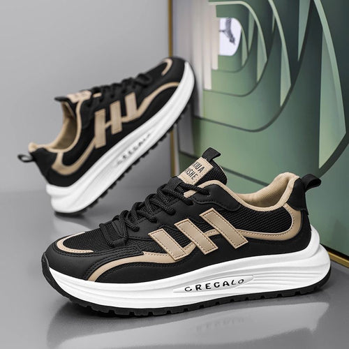 Herren Sportlicher Retro-Chunky Sneaker mit dicker EVA-Laufsohle und atmungsaktivem Mesh-Upper Drune