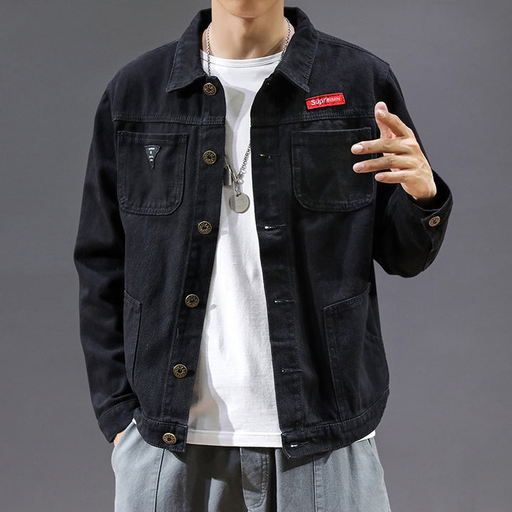 Herren Lässige Denimjacke Drune 1788342127