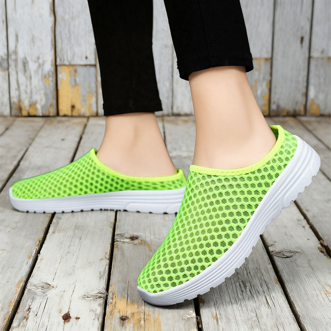 Damen Atmungsaktive Clogs aus Netzmaterial Drune