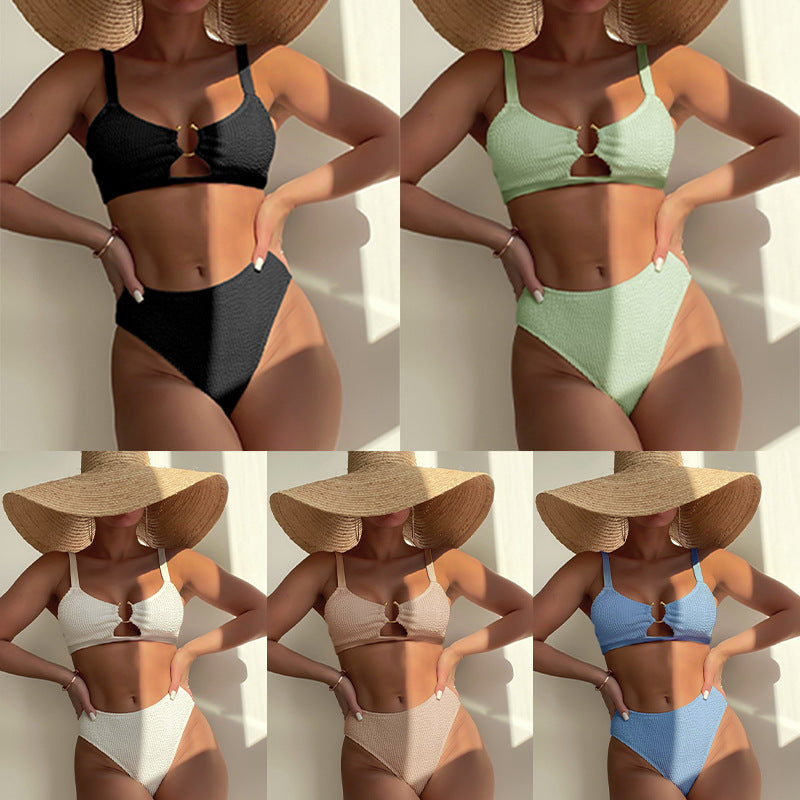 Damen Zweiteiliges Bikini-Set mit innovativem Knotendesign Drune
