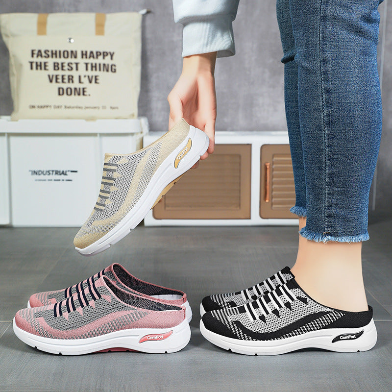 Damen Komfortable Slip-On Sneakers mit elastischem Obermaterial Drune