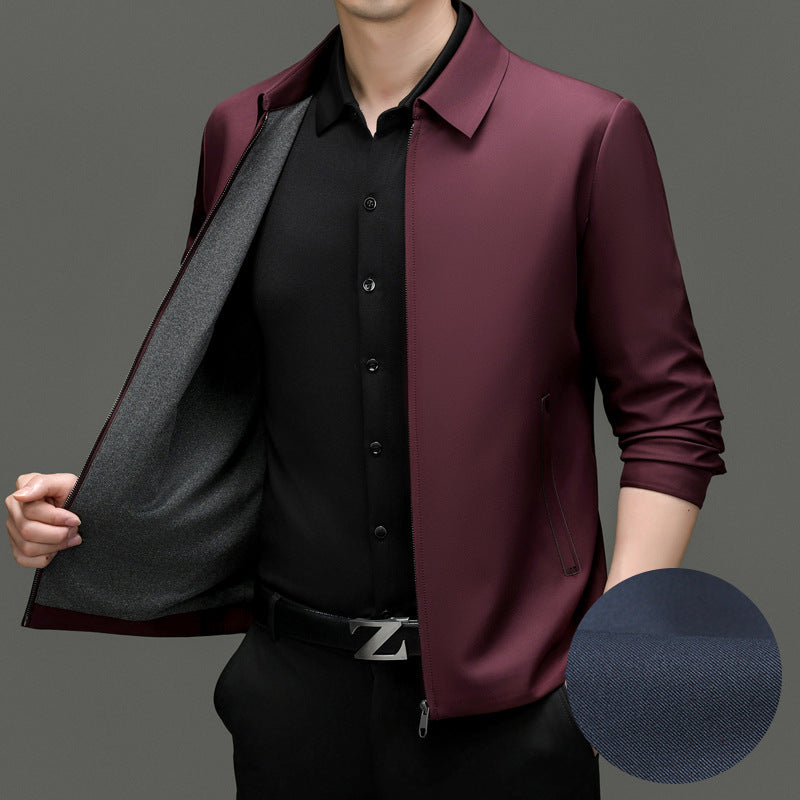 Herren modische Jacke mit innovativem Reißverschluss und elastischen Details Drune