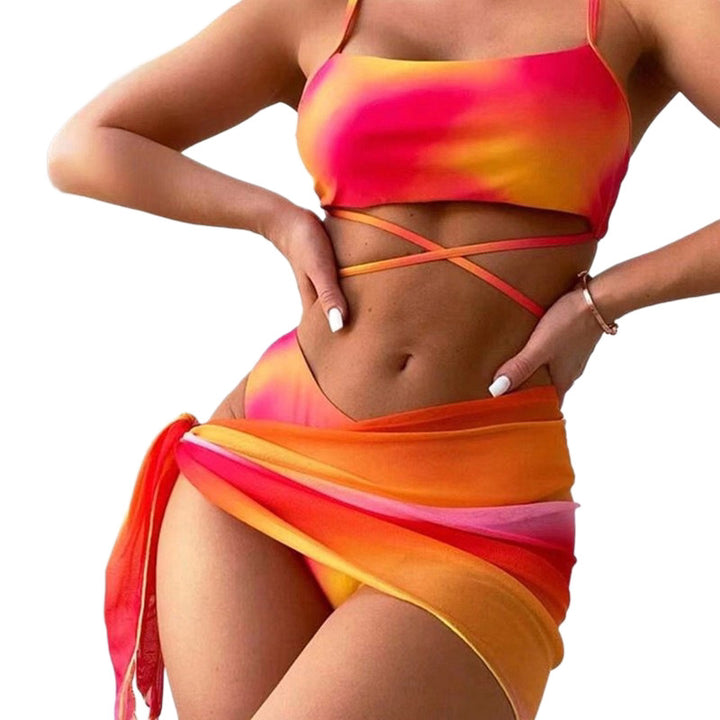 Damen Modischer Tankini mit drapierten Details Drune