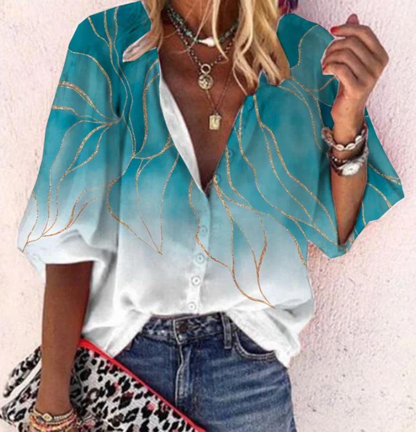 Drune | Spitzenbestickte Boho Langarm Tunika Bluse