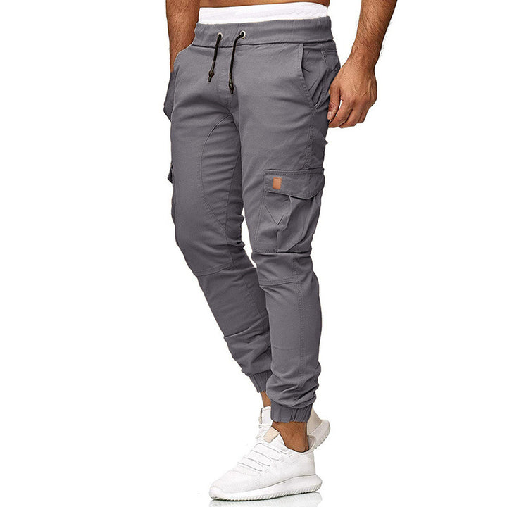 Herren Cargo-Joggerhose mit elastischem Bund, Kordelzug und tapered Bein Drune