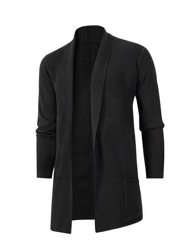 Damen Strickjacke mit offenem Schnitt und Tasche Drune