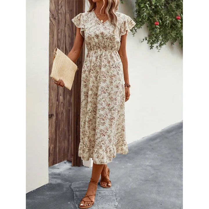Damen Midikleid mit floralem Design Drune
