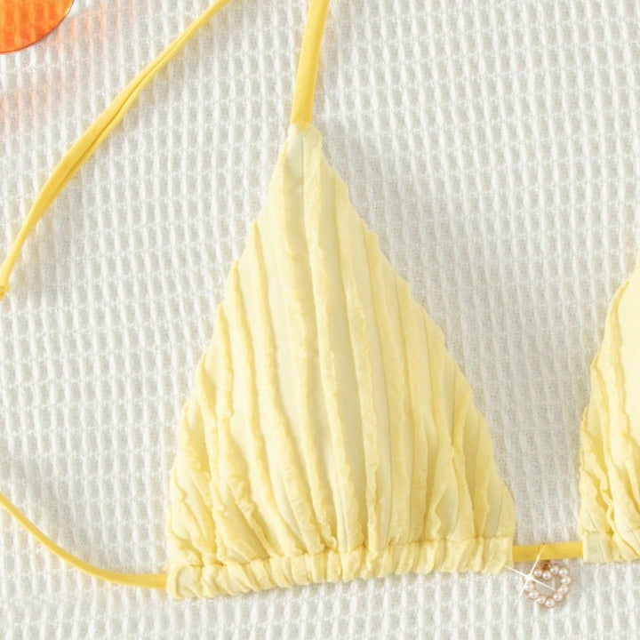 Damen Triangel-Bikini mit einzigartiger Struktur Drune