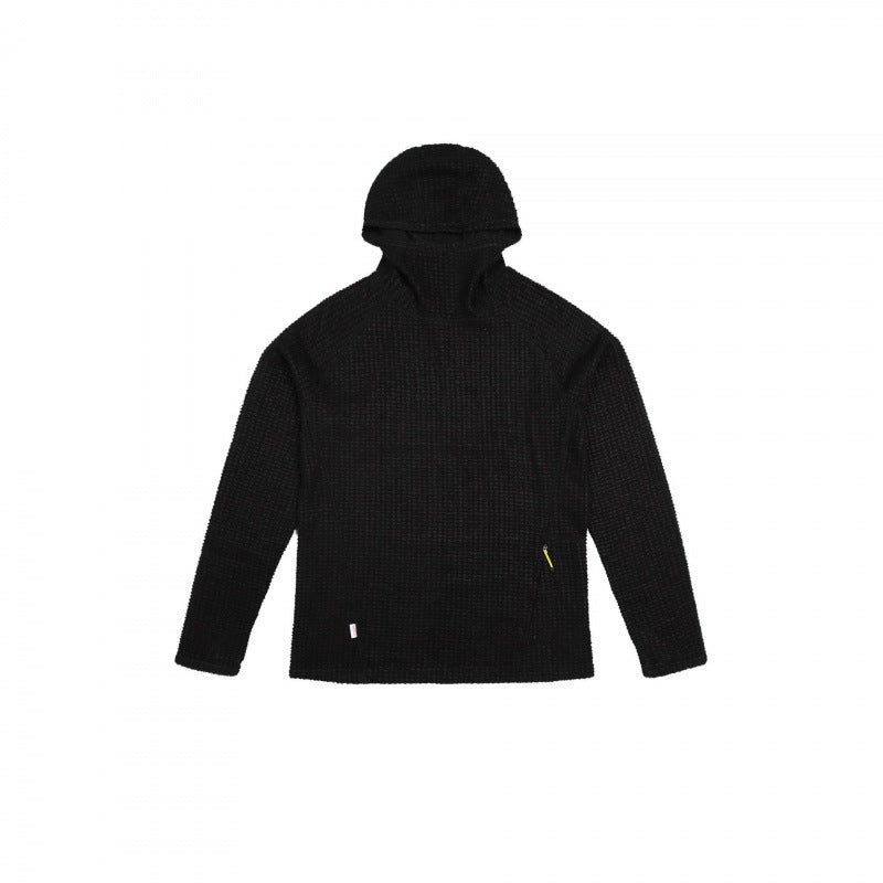 Unisex Texturierter Kapuzenpullover im Boxy‑Cut aus Waffelstrick mit Raglanärmeln und aufgesetzter Tasche Drune