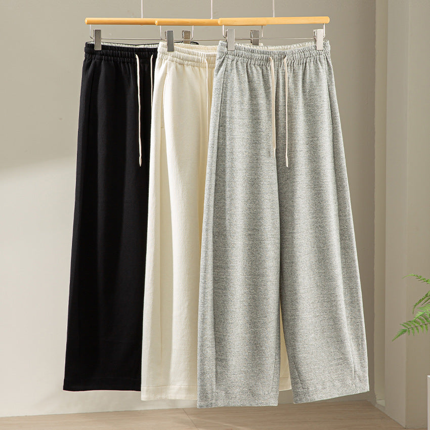 Damen Weite Loungehose mit elastischem Bund, Kordelzug und seitlichen Eingrifftaschen Drune