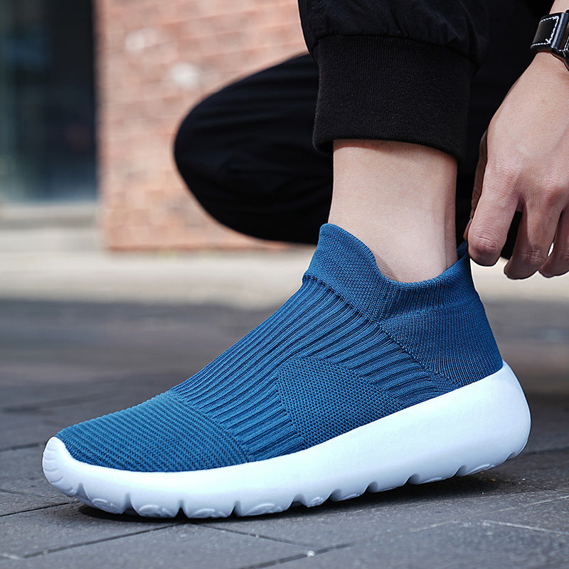 Unisex Elastischer Strick-Slipper mit nahtlosem Schaft und ergonomischer Leichtsohle Drune