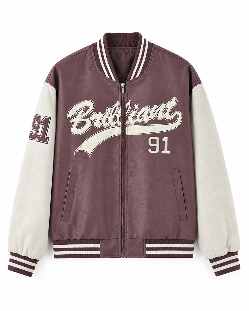 Herren Modische Bomberjacke mit sportlichem Schnitt Drune