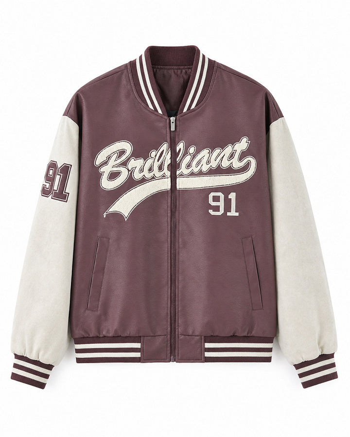 Herren Modische Bomberjacke mit sportlichem Schnitt Drune