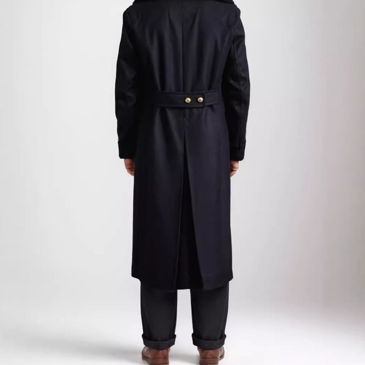 Herren Luxus-Wintermantel mit doppelter Knopfleiste Drune