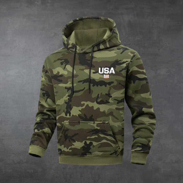 Herren Kapuzenpullover im Camouflage-Design Drune